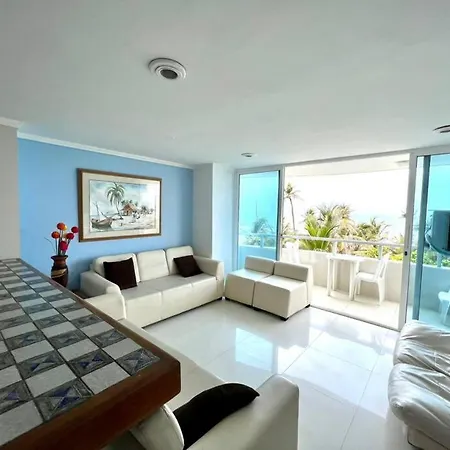 Vista Al Mar: Espacioso Apartamento Para 7 Personas * Cartagena